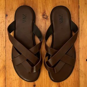 Mens size 10 leather sandals